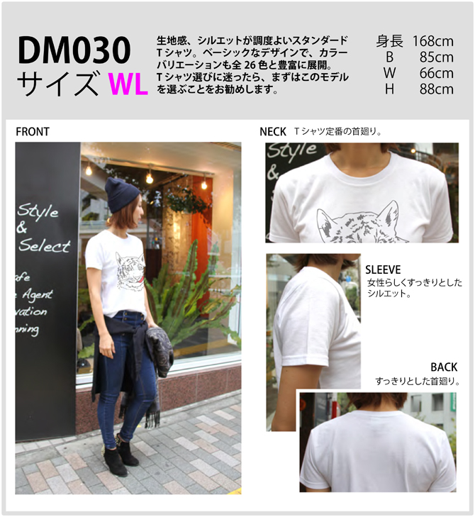 DM030Tシャツ着用イメージ・レディス